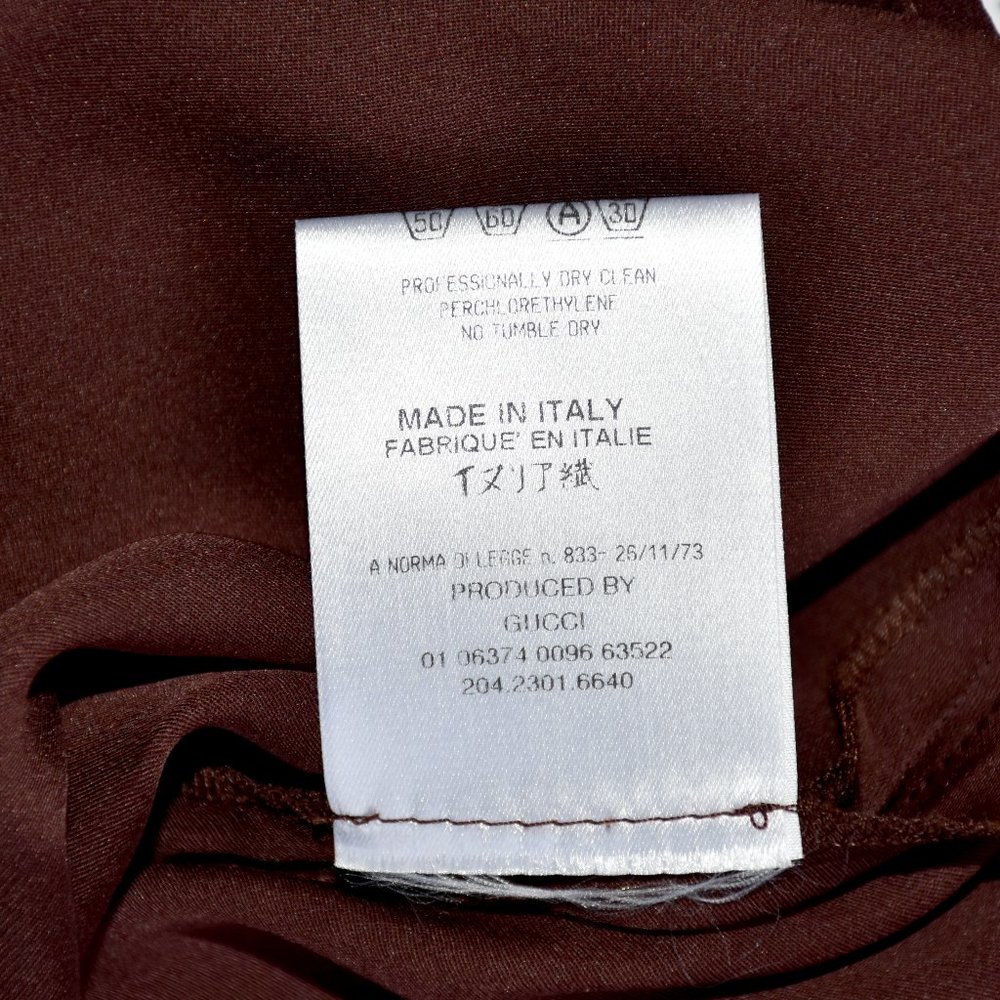 *SOLD* GUCCI 100% SILK Spaghetti Minimal Slip Maxi Gown - Picture 11 of 13